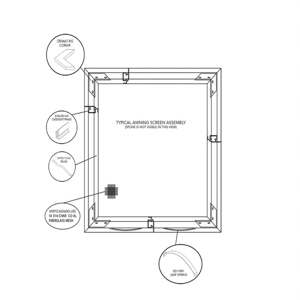 CA3 Extruded Awning Screen RiteScreen Shop