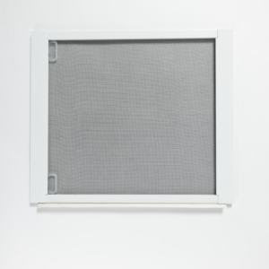 Self-adjusting double-hung window screen replacement, custom window screen replacement for easy measurement and installation