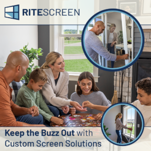 RiteScreen custom screen solutions prevent insects from entering your home more effectively than other options on the market.