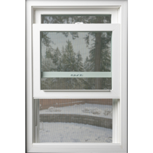 Double-Hung window screens are the premier weatherproof screen system, opening in the top and bottom sash independently for hot and cool climate control.