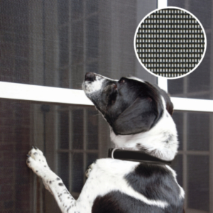 PetScreen is 7x stronger than fiberglass mesh for a durable screen replacement option